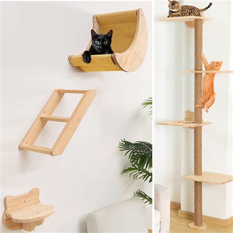 renter friendly cat shelves|Cat shelves for wall, renter friendly, wall